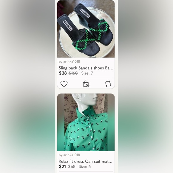 Relax fit dress Can suit maternity also Green Bright Short Sleeve Floral print - Picture 2 of 8